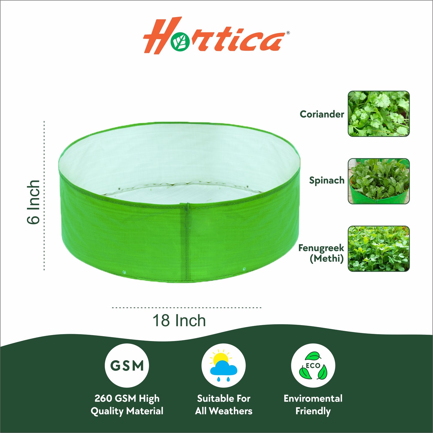 Grow Bag 18"x6" (Round)