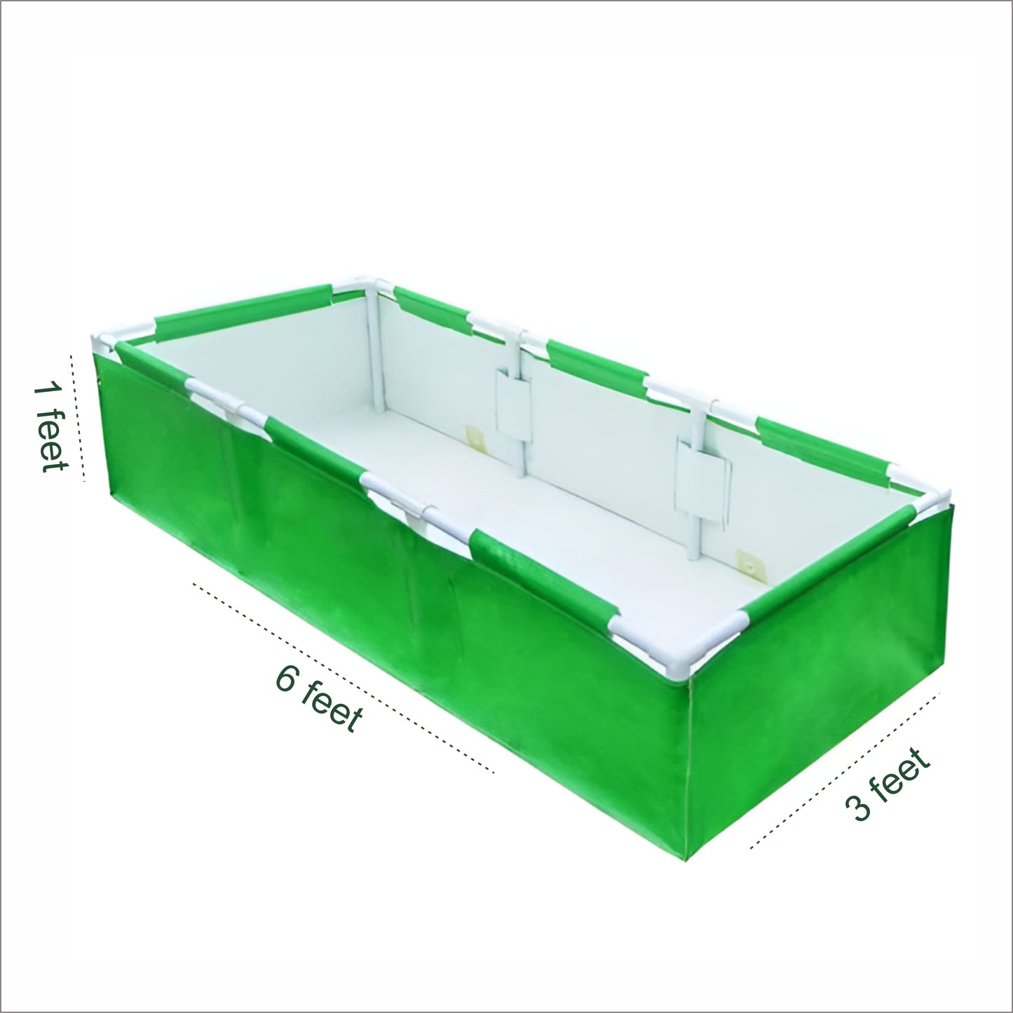 Grow Bag Rectangular 72"x36"x12" with pipe