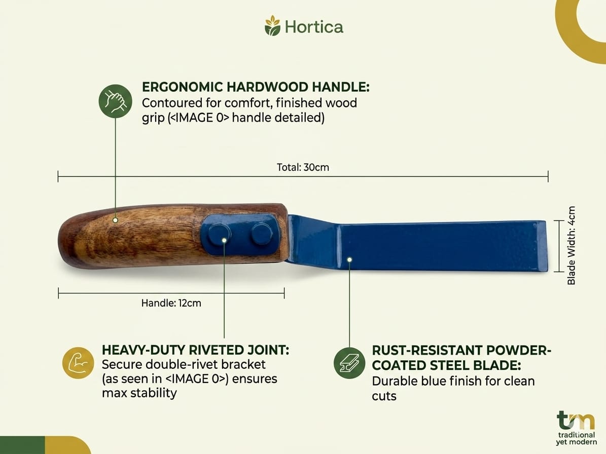 KHURPA 1" (WOODEN HANDLE)